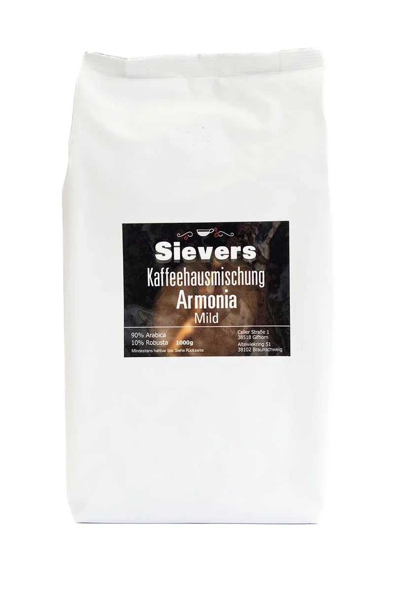 Armonia Mild - Sievers Kaffeehausmischung - Sievers - Das Kaffeehaus in Braunschweig und Gifhorn