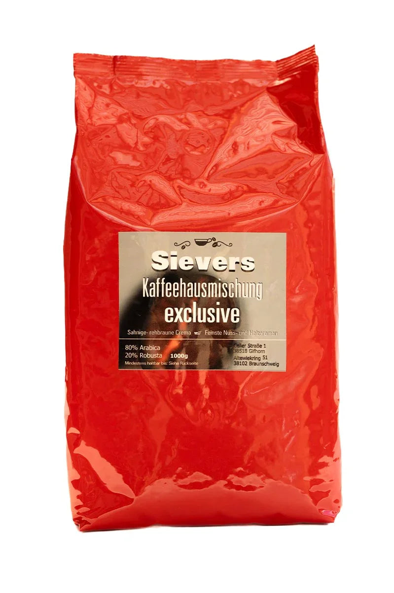 exclusive - Sievers Kaffeehausmischung - Sievers - Das Kaffeehaus in Braunschweig und Gifhorn