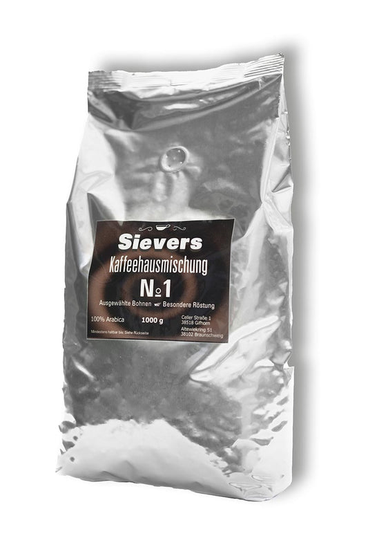 No1 - Sievers Kaffeehausmischung - Sievers - Das Kaffeehaus in Braunschweig und Gifhorn